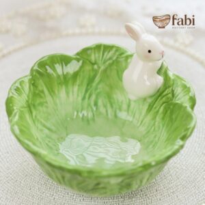 WAIT FLY Cute Cabbage & Rabbit Bowl